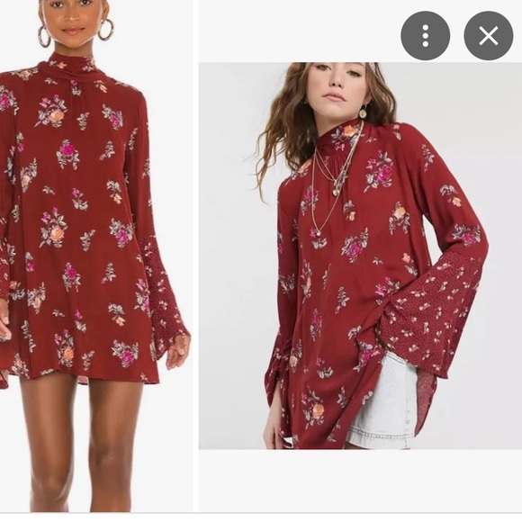 Free People NWT Vintage‎ Combo Mini Dress - Picture 1 of 8